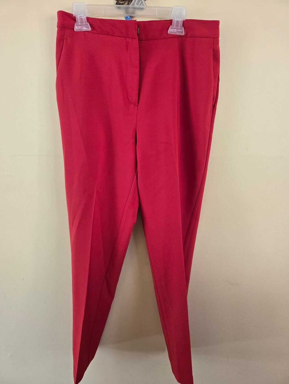 Love Tree Red High-Rise Dress Pants